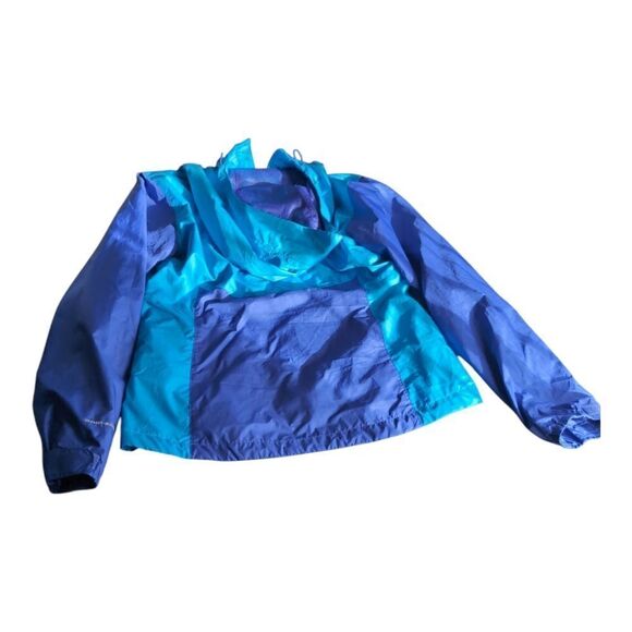 Columbia hooded waterproof windbreaker size s blue navy omnishield - Picture 9 of 12